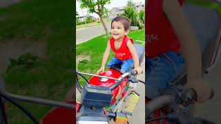 Dhoor pendi bike utte kon baithugi  Babies fun life  bike reels shorts youtubeshorts [upl. by Naimad699]