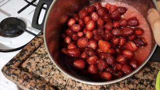 ÇİLEK REÇELi ÖN KAYNATMA YAPMADAN YAPMAYIN‼️  Strawberry Jam Recipe reçeltarifleri çilekreçeli [upl. by Almeida694]