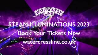 The Watercress Lines Steam Illuminations 2023 [upl. by Hsirehc]