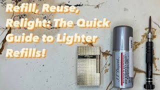 ST Dupont Lighter Maintenance Learn the REFILL RITUAL in Minutes ✨🔥 [upl. by Atinaj]