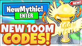 5 NEW SECRET MYTHIC PET 100M UPDATE CODES In CLICKER SIMULATOR Roblox Clicker Simulator Codes [upl. by Tonry]