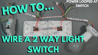 How To Wire A 2 Way Light Switch Explained 2023 [upl. by Lodovico505]