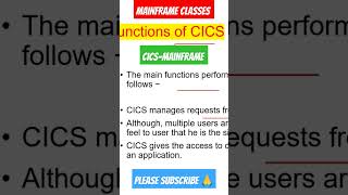 CICS Introduction  Mainframe CICS Basics CICS Intro  mainframeclasses mainframes cics shorts [upl. by Eudoca]