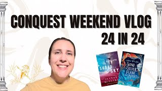 24 in 24 Vlog  Conquest Weekend Reading Vlog [upl. by Nessaj]