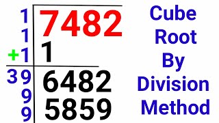 How To Find Cube Root By Long Division Method  Ghanmul Kaise Nikalte hai  Cube Root Short Tricks [upl. by Oiluarb876]