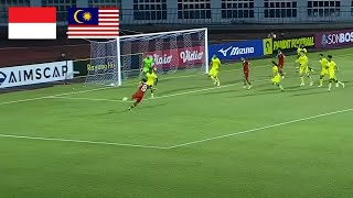 🔴 Semifinal Indonesia 1 Vs 0 Malaysia AFF U19  Live Score AFF U19 Youth Championship [upl. by Zephan]