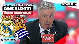 Rueda de prensa ANCELOTTI post Real Madrid 21 Real Sociedad 17092023 [upl. by Sirrap993]