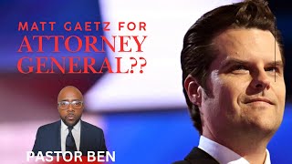 The Most Pathetic Choice EVAH Matt Gaetz for Attorney General [upl. by Rocker]