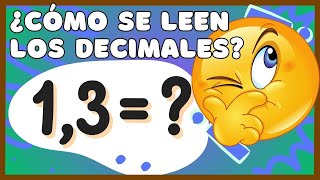 Cómo Se Leen Los Decimales [upl. by Ultan887]