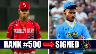 500 Ranked High Schooler Rises to 1st Round MLB Draft Pick [upl. by Lacram682]