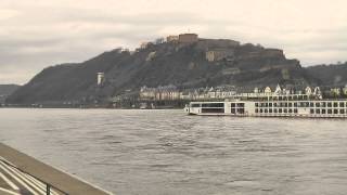 Kreuzfahrtschiff MS quotViking Torquot  Koblenz  Ehrenbreitstein [upl. by Assirialc88]