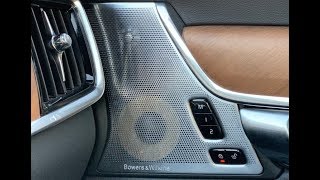 2018 Volvo S90V90 Bowers amp Wilkins Premium Sound System Review [upl. by Ateiluj378]