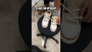 How to lace up Air Jordan 3s [upl. by Yukio984]