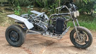 How to make 500cc Trike Motorcycle  Making Custom Trike 500cc  Homemade Trike part 1 [upl. by Keifer777]