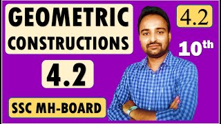 SSC Class 10  Geometry Chapter 4 Geometric Constructions  Practice Set 42 [upl. by Trudi945]