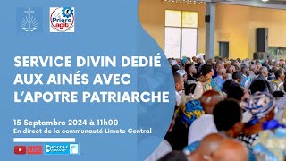 Service divin célébré par lapôtre patriarche JeanLuc Schneider  Kinshasa Dimanche 15 Septembre [upl. by Boehike]