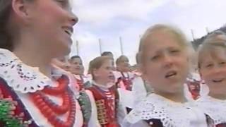 Jan Paweł II Zakopane Wielka Krokiew 6 06 1997 spiew górali na zakończenie Mszy św [upl. by Akeme652]