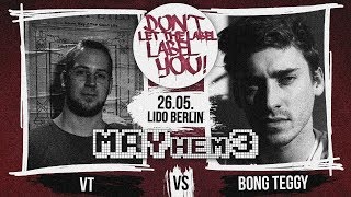 VT vs Bong Teggy  DLTLLY RapBattle MAYhem3  Berlin  2018 [upl. by Gregory]