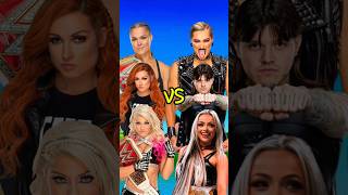 Rhea Ripley Liv Morgan Dominik Mysterio VS Ronda Rousey Alexa Bliss Becky Lynch 👿 wwe [upl. by Avert]