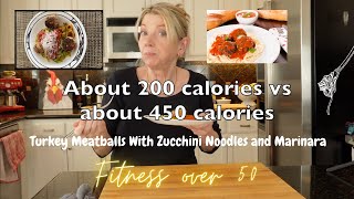 Honest Fitness Journey Update 5  Plus Recipe  Zoodles Turkey Meatballs and Marinara [upl. by Yelwar67]