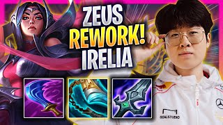 ZEUS TRIES NEW IRELIA REWORK  T1 Zeus Plays Irelia TOP vs Vladimir  Season 2024 [upl. by Leirad]