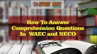 HOW TO ANSWER COMPREHENSION QUESTION PART ONE [upl. by Neiluj]