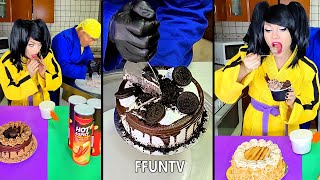 Spicy food vs chocolate cake ice cream challenge [upl. by Dryden]