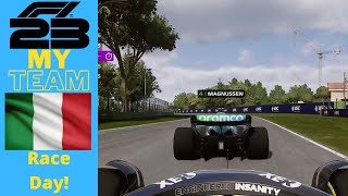 F1 23 My Team S2EP19 Imola  Race Day [upl. by Lorsung]