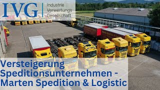 Versteigerung Marten Spedition amp Logistic I IVG [upl. by Aiotal]