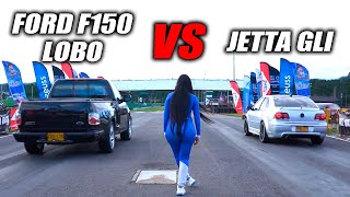 🛑F150 VS JETTA GLI🛑Fullcars drag race 🔥cuarto de milla [upl. by Maribeth]