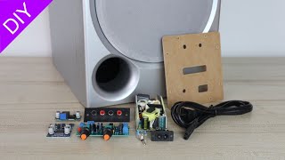 Cómo convertir un subwoofer pasivo en activo Fabricación del tablero [upl. by Hedaza]