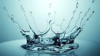 Slow motion water drop splash [upl. by Nnaear]