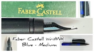 Unboxing and Review  Faber Castell Writink  Blue  Medium [upl. by Hewet91]