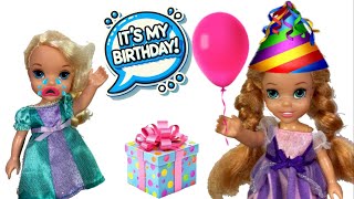 Oops Annia Stole MY Birthday  🎁 Anna and Elsa Toddlers Birthday Mix Up 🎈 [upl. by Ettezzil369]