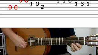 Guitar lesson 4A  Beginner  Happy Birthday on three strings [upl. by Edholm955]