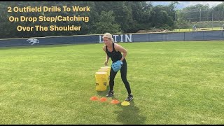 2 Outfield Drills To Work On Drop StepCatching Over The Shoulder [upl. by Wicks]