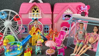 10 Minutes Satisfying with Unboxing Pink House ToysPlayground Playset Review Toys  ASMR [upl. by Billmyre746]