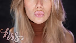 ASMR 💋 CLOSEUP KISSES amp POSITIVE AFFIRMATION 💋 Breathy Mouth Sounds 💋 Ear Blow [upl. by Bing273]