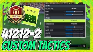 THE MOST META STARTER CUSTOM TACTICS IN FIFA 22  412122 CUSTOM TACTICS  PLAYER INSTRUCTIONS [upl. by Elohc]