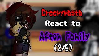 💠 Creepypasta React to Afton Family  25  Evan Afton 💠 [upl. by Faustina]