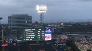 Angels starting lineup with calling all angels and enter sandman on halo honk night 5118 [upl. by Airym]