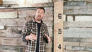 DIY Barnwood Height Marker  DIY Network [upl. by Marsiella]