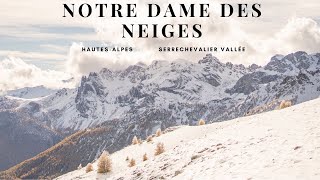 NOTRE DAME DES NEIGES  HAUTESALPES CINEMATIC DRONE VIDÉO AUTOMN MOOD SERRE CHEVALIER [upl. by Kleper]