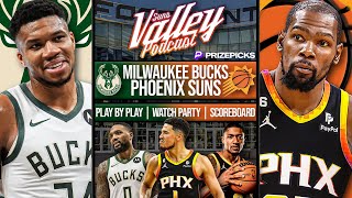 Milwaukee Bucks vs Phoenix Suns  LIVE Reaction  Scoreboard  Play By Play  Postgame Show [upl. by Ariaes785]