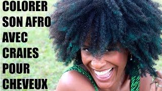 Comment colorer ses cheveux afrocrépus naturels à la craie [upl. by Nodgnal]