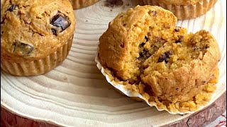 Muffin alla zucca con gocce di cioccolato [upl. by Roach702]