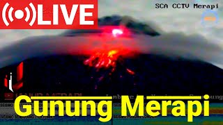 Live Merapi  Indonesias Mount Merapi  Volcano Eruption [upl. by Terrej]