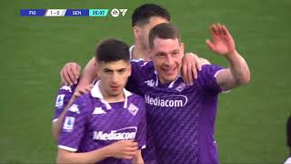 Highlights Fiorentina vs Genoa 11 [upl. by Akinej]