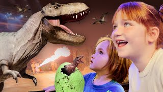 SAViNG PET DiNO EGGS Adley Niko amp Fairy Navey feed pirate island Dinosaurs and watch a fun show [upl. by Onaled]