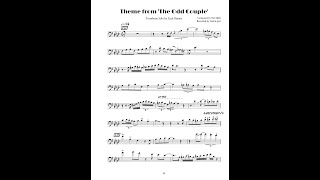 Zack Demos Trombone Solo Transcription  Odd Couple Theme as Recorded by Nostaljazz [upl. by Hselin]